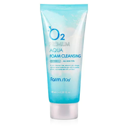 Киснева пінка для вмивання FarmStay O2 Premium Aqua Foam Cleansing, 100 ml