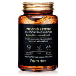 Омолоджуюча сироватка FarmStay 24K Gold & Peptide Solution Prime Ampoule, 250 ml