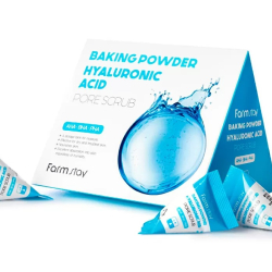Содовий скраб для обличчя з гіалуроновою кислотою FarmStay Baking Powder Hyaluronic Acid Pore Scrub, 25*7 g