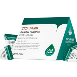 Содовий скраб для обличчя з екстрактом центелли FarmStay Cica Farm Baking Powder Pore Scrub, 25*7 g