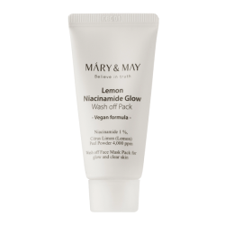 Глиняна маска для надання сяйва MARY&MAY Lemon Niacinamide Glow Wash off Pack, 30 g