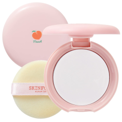 Прозора фінішна пудра SKINFOOD Peach Cotton Pore Blur Pact, 4 g