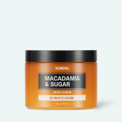 Скраб для тіла KUNDAL Macadamia & Sugar Body Scrub White Musk, 550 g