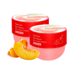 Живильний крем-батер для тіла FARMSTAY REAL PEACH ALL-IN-ONE CREAM, 300 ml
