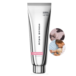 Інтенсивно відновлюча маска для волосся KUNDAL Premium Hair Clinic Super Pack Baby Powder, 258 ml