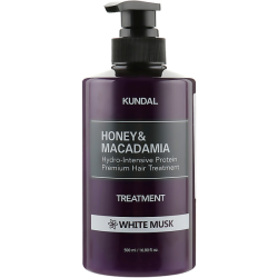 Кондиціонер для волосся KUNDAL Honey & Macadamia Protein Hair Treatment White Musk