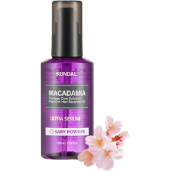 Сироватка для блиску KUNDAL Macadamia Ultra Hair Serum Baby Powder, 100 ml