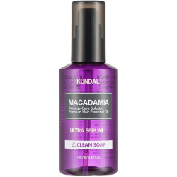 Сироватка для блиску KUNDAL Macadamia Ultra Hair Serum Clean Soap, 100 ml