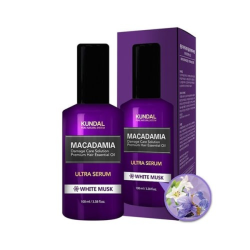 Сироватка для блиску KUNDAL Macadamia Ultra Hair Serum White Musk, 100 ml