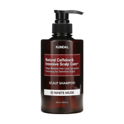 Шампунь проти випадіння волосся KUNDAL Natural Caffeine & Intensive Scalp Care Shampoo White Musk