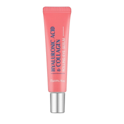 Сироватка-ролер для шкіри навколо очей FarmStay Hyaluronic Acid & Collagen Rolling Eye Serum, 25 ml