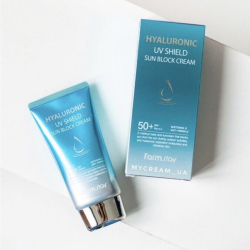 Зволожуючий сонцезахисний крем FARMSTAY HYALURONIC UV SHIELD SUN BLOCK CREAM, 70 ml