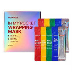 Набір мініатюр масок-плівок для обличчя, 10 продуктів MEDIPEEL In My Pocket Wrapping Mask